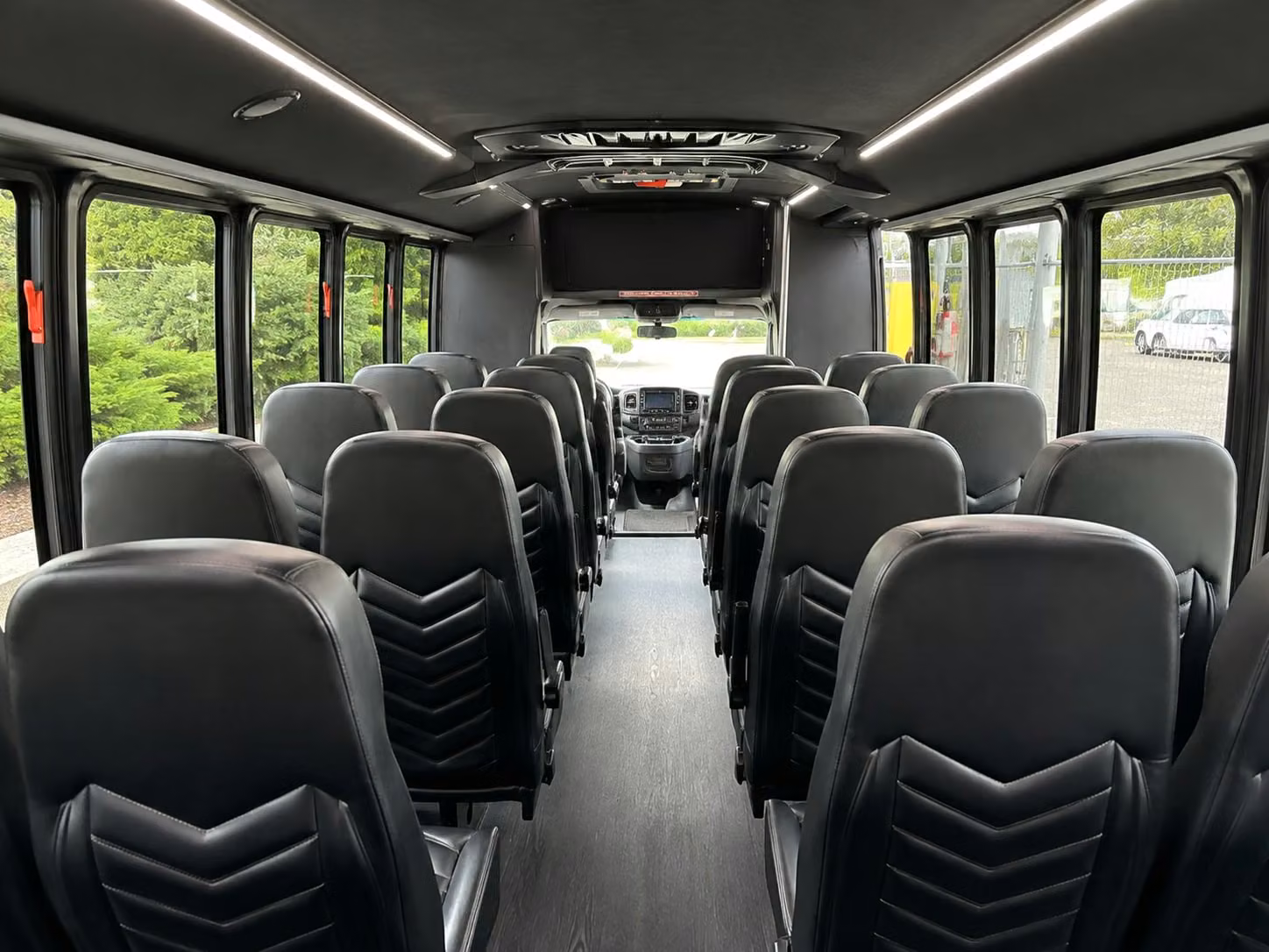 15 passenger minibus interior