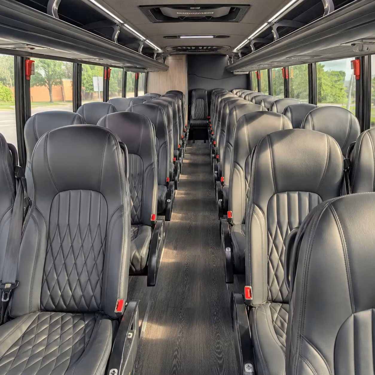 28 passenger minibus interior