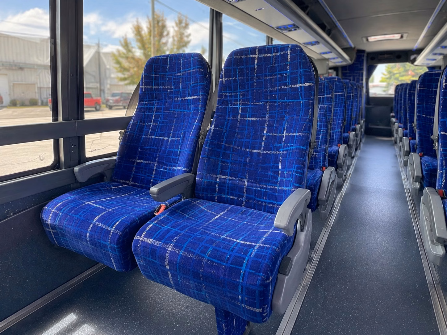 mesa charter bus rental interior