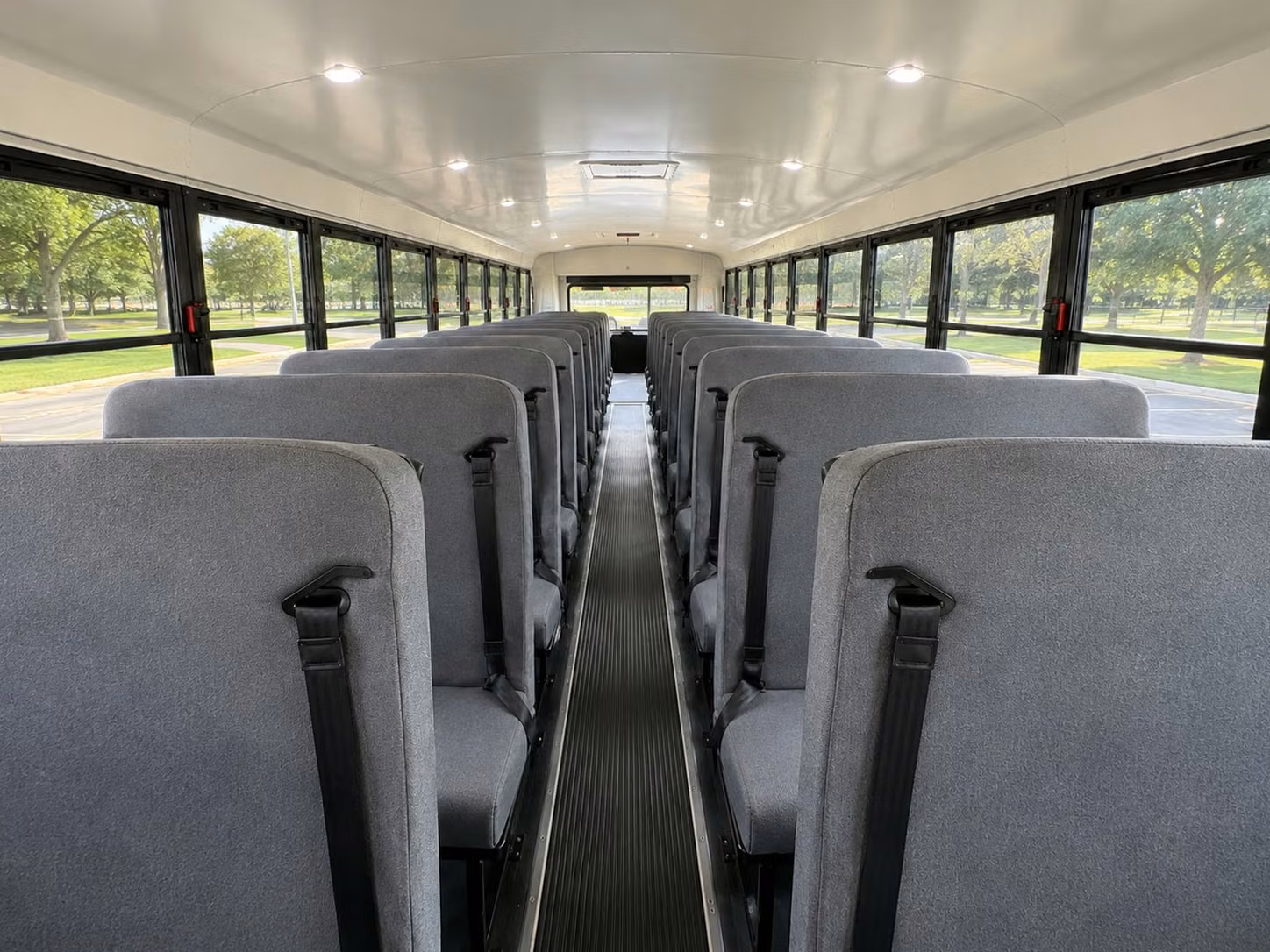 school bus inside