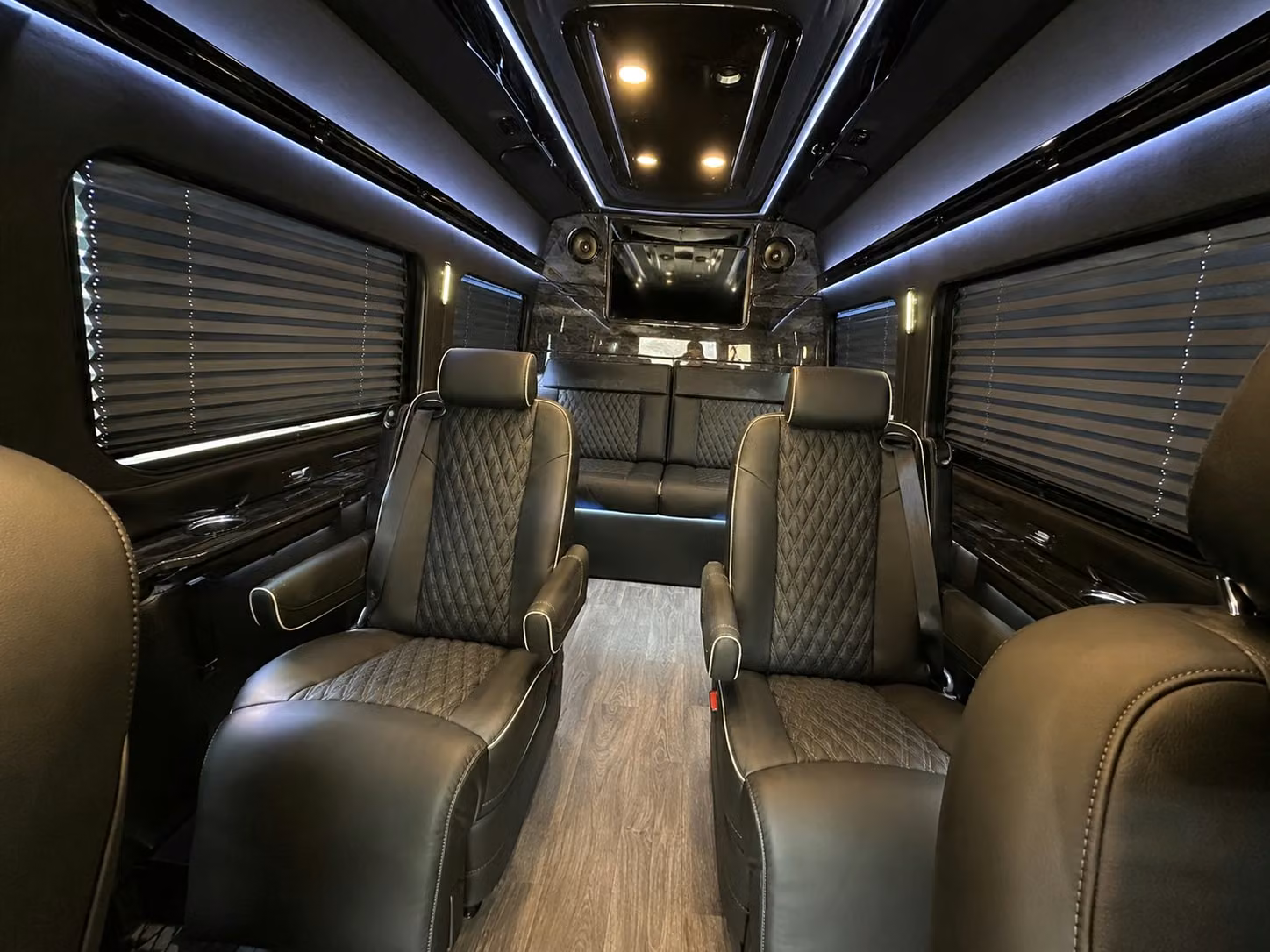 sprinter van with driver inside